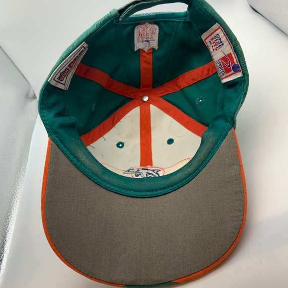 Vintage 90s Sports Specialties Miami Dolphins Retro NFL Pro Line Hat Autographed - Picture 11 of 16